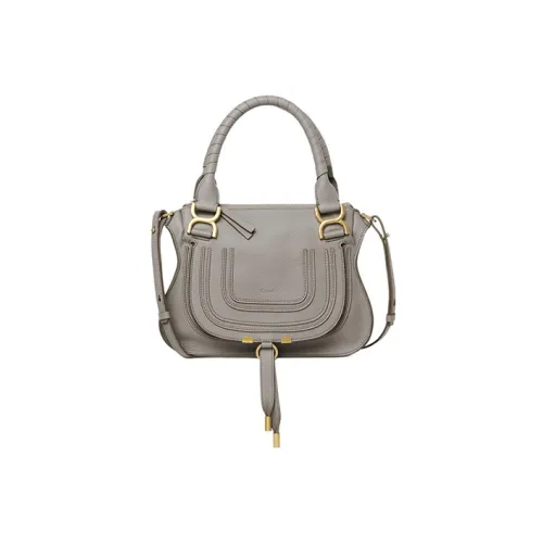 Chloe Marcie с рельефной телячьей кожей сумка через плечо маленькая сумка женский кашемировый серый