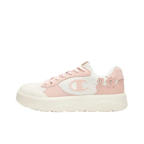 Champion Essentials Collection Delta 1 Cherry Blossom Sneakers Skateboard Women's Milk White Swallow Fuchsia