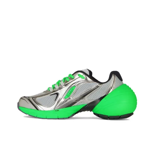 Givenchy TK MX Runner Амортизация Низкий Топ Спортивная Повседневная Обувь Мужская Серебристый Зеленый