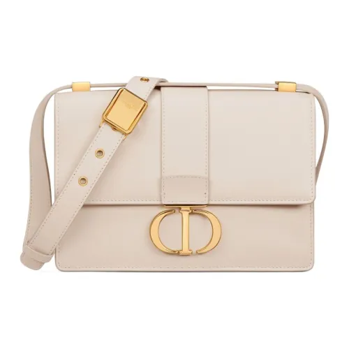 DIOR 30 Montaigne Коровья кожа Montaigne Сумка для коробок Сумка Сумка через плечо Сумка через плечо Маленькая Женская Матовая Айвори