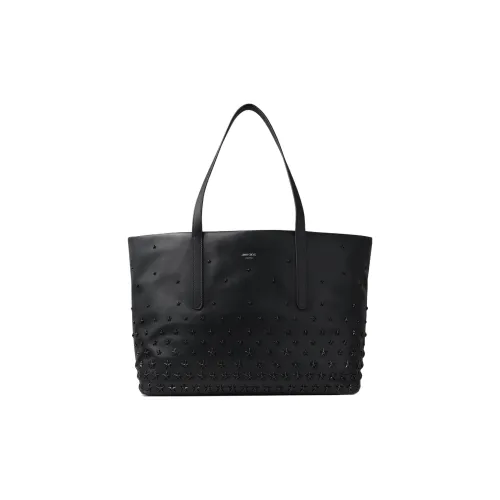 Jimmy Choo Smooth Calfskin Tote Bag Shopping Bag Handbag Small Men's Black