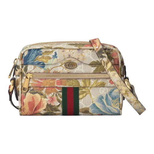 GUCCI Ophidia Холщовая Сумка Camera Сумка Сумка через плечо Мини Женская Многоцветная
