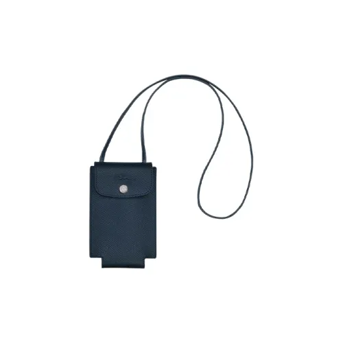 LONGCHAMP Le Pliage Green Коровья кожа Сумка через плечо Чехол для телефона Стандартный Мужской Синий
