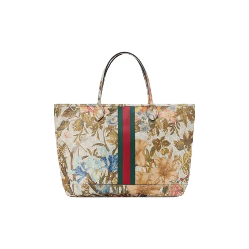 GUCCI Ophidia Холст Тоут Сумка Сумка для покупок Сумка Большая Женская Многоцветная