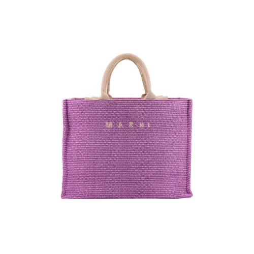 MARNI Полиэстер Нейлон Сумка-тоут Сумка для покупок Сумка через плечо Сумка Большая Женская Фиолетовая