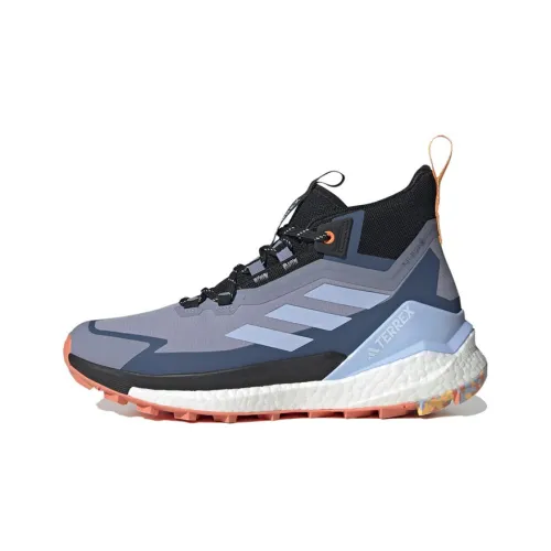 adidas Terrex FREE HIKER Gore Tex 2,0 Поход Противоскользящий Устойчивый к истиранию Высокий Топ Обувь для активного отдыха Синий Черный