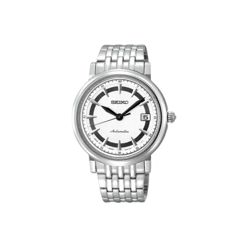 SEIKO Presage Series Автоматический Механический Механизм Нержавеющая Сталь Ремешок Часы 42 мм Мужские Часы Белый Циферблат