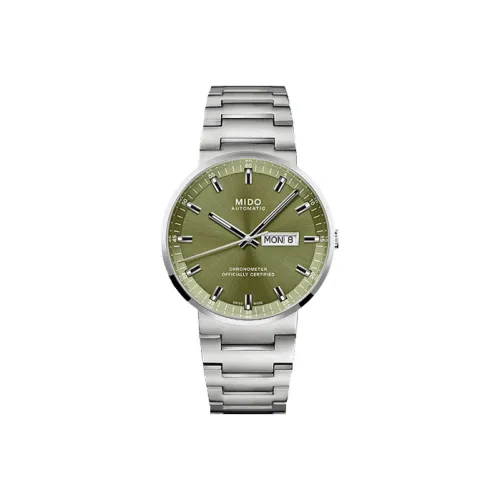 Mido Автоматический Механический Механизм Мужские Часы Baroncelli 42 мм Зеленые