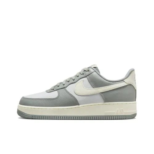 Nike Air FORCE 1 Low Топ Скейтборд Кроссовки Унисекс Бежевый Серый Зеленый