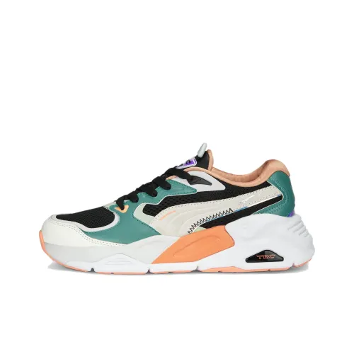 PUMA TRC Mira Dimensions Low Топ Спортивная Повседневная Обувь Женская Черный Белый Зеленый