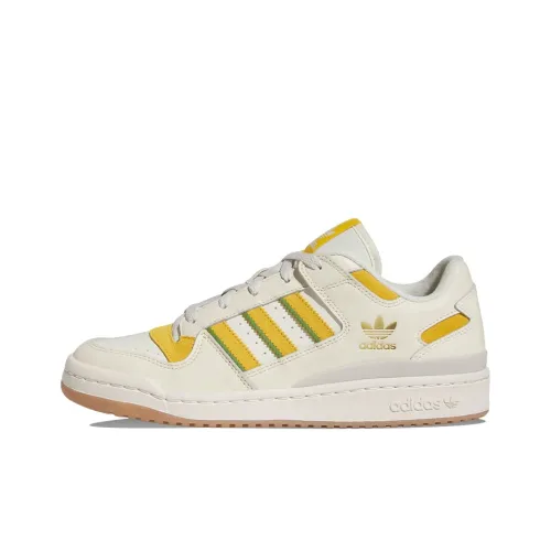 Adidas Originals FORUM Low Топ Скейтборд Кроссовки Унисекс Бежевый Желтый