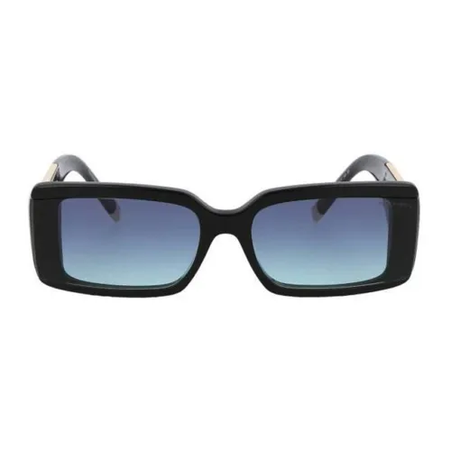 TIFFANY CO. Прямоугольные солнцезащитные очки для женщин