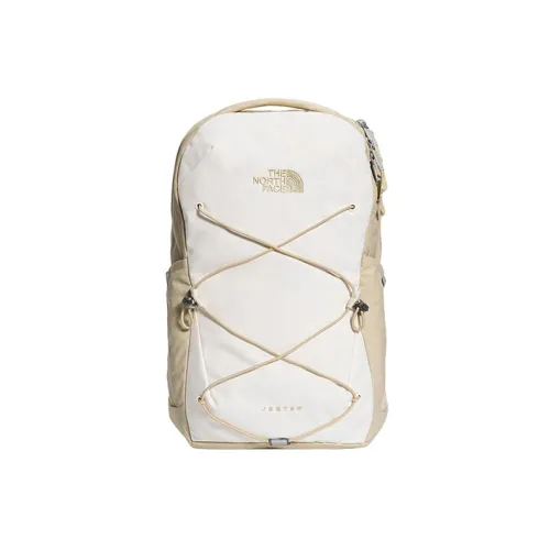 THE NORTH FACE Jester 22L Рюкзак Двойной Плечо На открытом воздухе Сумка Переработанный полиэстер Белый CAMEL Женские