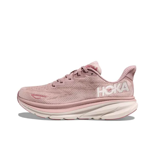 HOKA ONE ONE Clifton 9 Амортизаторы Устойчивые к истиранию Низкий Топ Повседневные Беговые кроссовки Женские Розовые