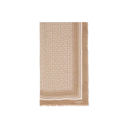 BALMAIN KNIT Шарф Женский Коричневый