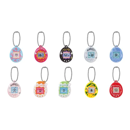 BANDAI Tamagotchi Miniature Charm Второй Эластичный Счастливый Раф Счастливый Целая коробка 10 шт