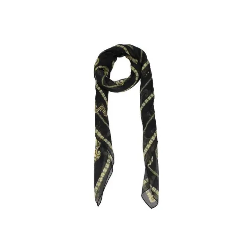 VERSACE Кашемировые и шелковые шарфы Мужские Черные