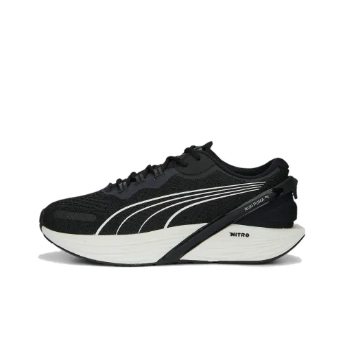 PUMA Run XX Nitro Противоскользящие устойчивые к истиранию низкий топ беговые кроссовки женские черные