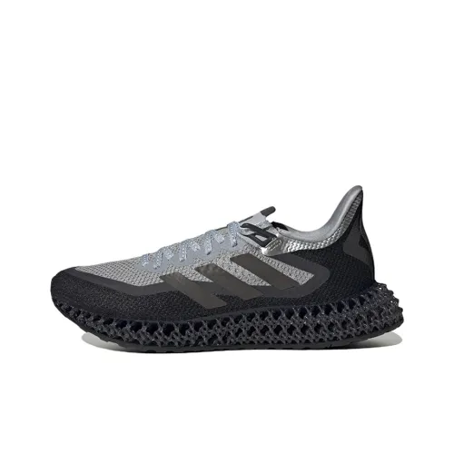 Adidas 4D FWD Амортизаторы Shock Resistant Abrasion Resistant Низкий Топ Спринт Беговые кроссовки Мужские Черный Серый
