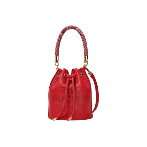 MARC JACOBS Full GRAIN LEATHER Сумка-ведро Сумка Сумка через плечо Сумка через плечо Мини Женская Настоящий красный