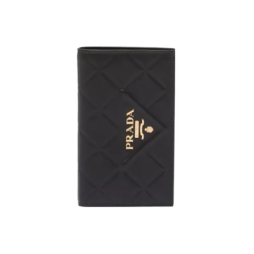 PRADA Кожа Кошелек Маленький Женский Черный