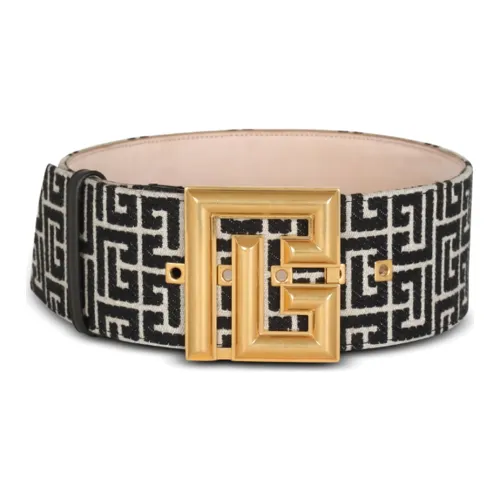 BALMAIN Хлопок Полиэстер Ремень Женский Черный