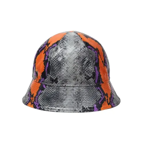 VERSACE Мужские хлопковые панамы серого цвета