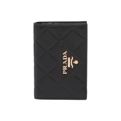 PRADA Кожа Кошелек Маленький Женский Черный