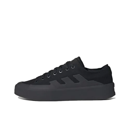 Adidas Znsored Slip Resistant Abrasion Resistant Легкий Низкий Топ Скейтборд Кроссовки Унисекс Черный