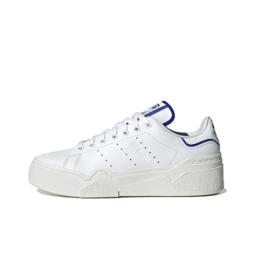 Adidas Originals Stan Smith Slip Resistant Abrasion Resistant Легкий Низкий Топ Кроссовки для скейтбординга Женские Белые Синие