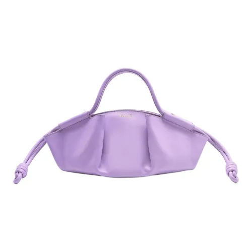 LOEWE Яркий Наппа Коровья кожа Пельменная сумка Сумка через плечо Сумка Маленькая Женская Светло-фиолетовая