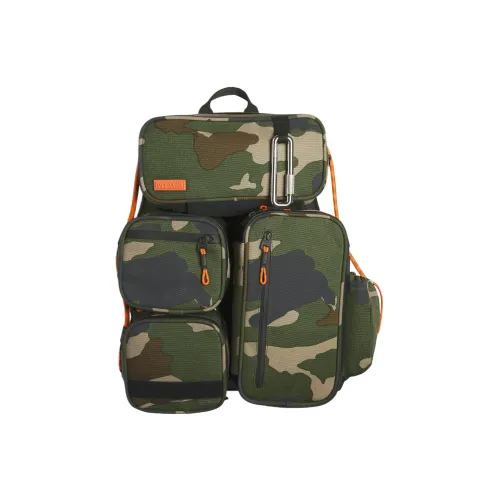 Adidas Originals IVY PARK Collaboration Хлопок Рюкзак Унисекс Камуфляж Зеленый