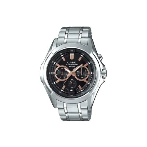 CASIO Standard Series Кварцевый механизм нержавеющая сталь ремешок мужские часы черный циферблат