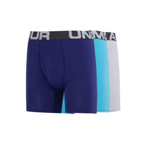 Under Armour 3 упаковки Небесно-синий + Серый + Темно-синий Мужские боксер-шорты