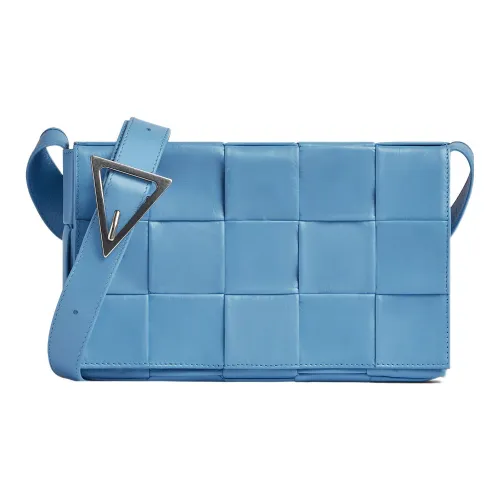 Bottega Veneta Cassette Коровья кожа Сумка тофу Сумка через плечо Средний Мужской Hurricane Синий