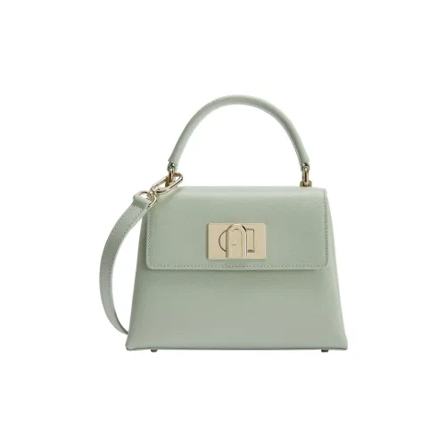 Furla 1927 Collection Текстурированная кожа через плечо одно плечо сумка мини женская зеленая