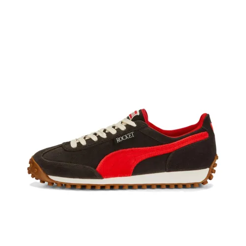 PUMA Slip-resistant Abrasion-resistant Low Top Спортивная повседневная обувь Унисекс Черный Красный