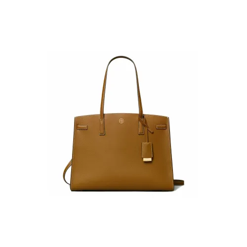 TORY BURCH Walker Кожа Тоут Сумка Сумка для покупок Сумка на плечо Сумка Большая Женская CAMEL