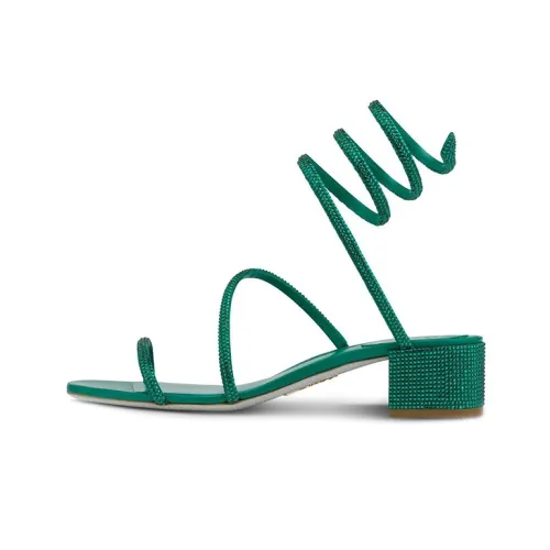 RENE CAOVILLA Cleo One Ремешок Сандалии Женские Зеленые