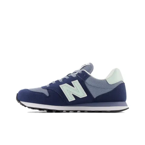 New Balance NB 500 Low Топ Беговые кроссовки Женские Синий Серый