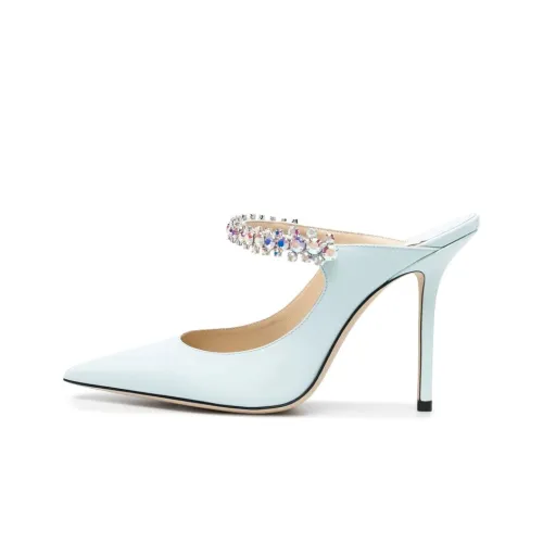 Jimmy Choo Bing Домашние тапочки Женские Синие