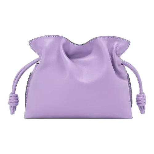 LOEWE Коровья кожа Одно плечо Через плечо Клатч Мини Женский Светло-фиолетовый