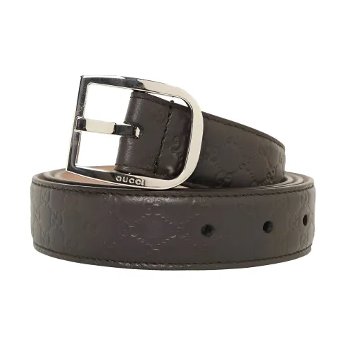 GUCCI Ремни из коровьей кожи Мужской Коричневый