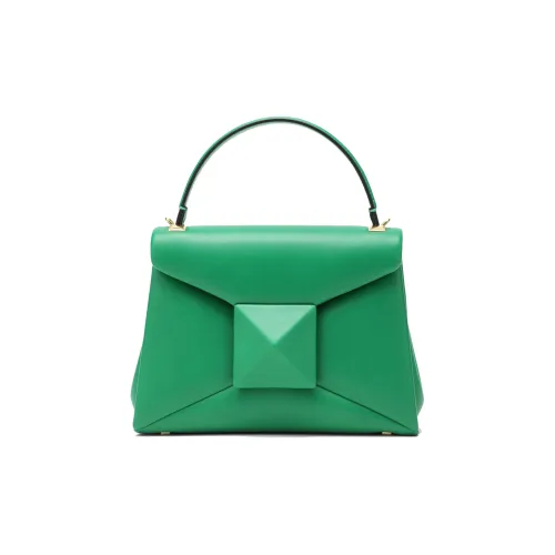 Valentino One Stud Напп Кожа Сумка на одно плечо Средний Женский Зеленый