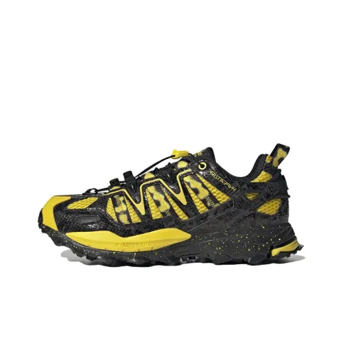 Adidas Originals Hyperturf Slip-resistant Abrasion-resistant Lightweight Low-Top Streetwear Black Yellow Adidas Originals Hyperturf Противоскользящий Устойчивый к истиранию Легкий Низкий Топ Уличная Обувь Черный Желтый