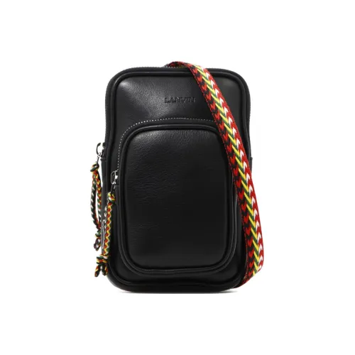 Lanvin Телячья кожа Сумка через плечо Мужская Черная