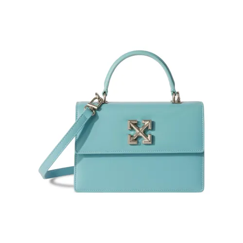 Off Белый Кожа Сумка через плечо Сумка Женская Синяя