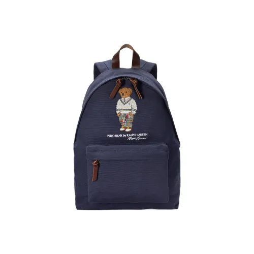 Polo Ralph Lauren Cotton Backpack Men's Blue Поло Ральф Лорен Хлопок Рюкзак Мужской Синий