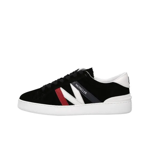 Moncler Monaco M Low Топ Стильные Скейтбординги Мужской Черный