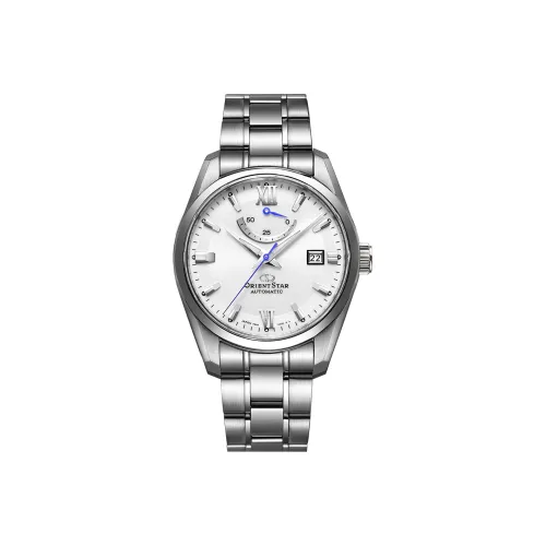 ORIENT STAR Автоматический Механический Механизм Нержавеющая Сталь Ремешок Часы Мужские Белый Циферблат RE AU0006S00B